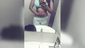 My GF Stripping Topless And Sending Me Selfies From Home