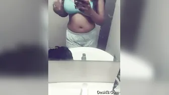 My GF Stripping Topless And Sending Me Selfies From Home