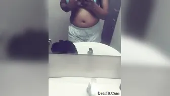 My GF Stripping Topless And Sending Me Selfies From Home