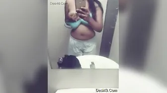 My GF Stripping Topless And Sending Me Selfies From Home