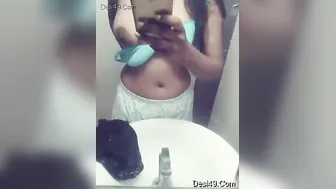 My GF Stripping Topless And Sending Me Selfies From Home