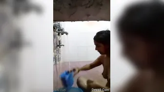 Horny Married Indian Bhabhi Soaping Her Body In Bathroom Secretly