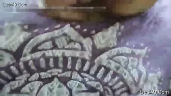 Married Wife Squeezing Her Big Milky Boobs Playing With Them