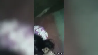 Boyfriend Squeezing His GF Boobs Kissing In Village