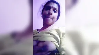 Mallu Wife Showing Off Her Milky White Boobs To The Camera