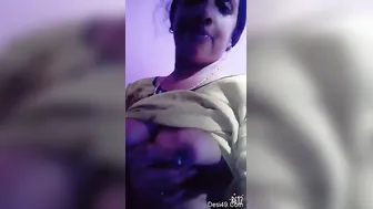 Mallu Wife Showing Off Her Milky White Boobs To The Camera