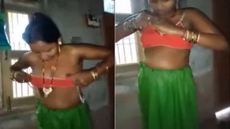 Desi Village Wife Getting Dressed After Sex With Her Husband