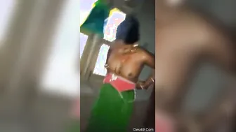 Desi Village Wife Getting Dressed After Sex With Her Husband