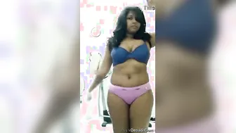 Desi GF Lifting Top Showing Off Her Perky Natural Boobs