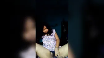 Indian GF Spreading Legs Showing Boobs And Dripping Pussy