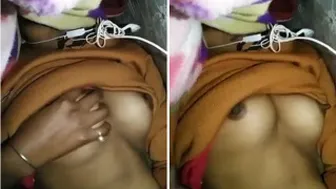 GF Playing With Her Soft Boobs Teasing Me Nonstop Today