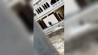 College GF Kissing Me Outdoors In Public Risking It All