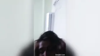 Naughty Indian Slut Showing Me Her Bare Tits On Camera At Home