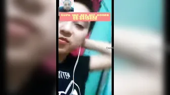 My Girl Showing Off Her Bare Tits During Our Late Night Video Call