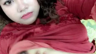 Innocent Looking Girl Revealing Her Perky Tits Shyly