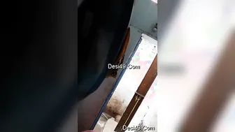 Busty Wife Getting Ready For Bath Revealing Her Huge Assets