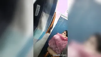 Busty Wife Getting Ready For Bath Revealing Her Huge Assets