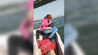 Romantic Desi Couple Getting Frisky On A Boat Ride Together