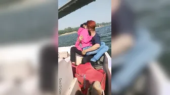 Romantic Desi Couple Getting Frisky On A Boat Ride Together
