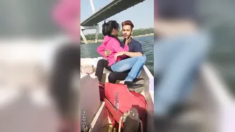 Romantic Desi Couple Getting Frisky On A Boat Ride Together