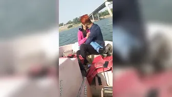 Romantic Desi Couple Getting Frisky On A Boat Ride Together