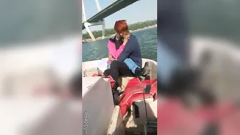 Romantic Desi Couple Getting Frisky On A Boat Ride Together