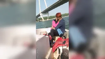 Romantic Desi Couple Getting Frisky On A Boat Ride Together
