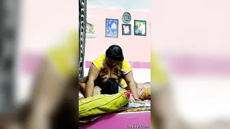 Indian Wife Getting Her Tits Sucked Hard By Her Hungry Husband