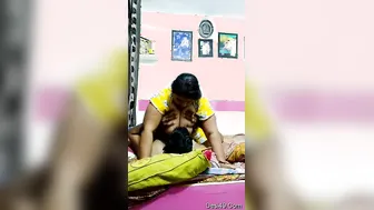 Indian Wife Getting Her Tits Sucked Hard By Her Hungry Husband