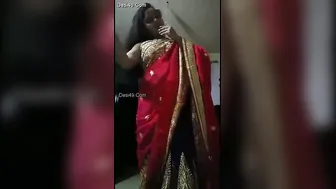 Married Boudi Teasing With Her Tits And Pussy On Video Call