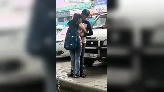 Desi Lovers Caught Kissing And Making Out On The Roadside