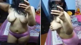 Naughty GF Recording Herself Stripping For Her Lover