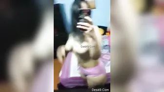 Naughty GF Recording Herself Stripping For Her Lover