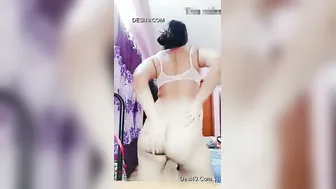 Desi Slut Bending Over Showing Off Her Thick Ass And Pussy