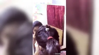 Young GF Getting Dressed After Rough Session With Me