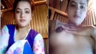 My GF Stripping And Flashing Her Tits On Camera