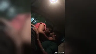 Desi Couple Getting Wild In The Backseat Late At Night