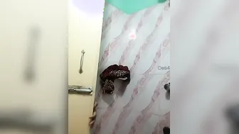 Indian Babe Bathing Naked Soaping Her Curves In Village Bathroom