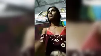 Married Bhabhi Revealing Her Dripping Wet Pussy And Tits For Him