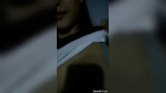 College Teen Recording Herself Playing With Her Tits All Alone