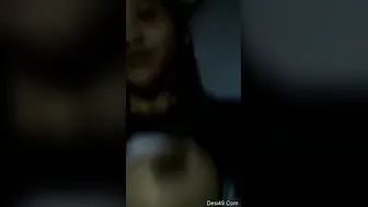 College Teen Recording Herself Playing With Her Tits All Alone