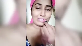 South Indian Babe Bathing And Dressing Up After A Hot Shower