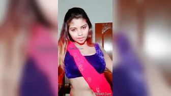 Village Girl Exposing Her Massive Natural Tits On Video Alone