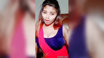 Village Girl Exposing Her Massive Natural Tits On Video Alone