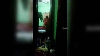 Desi Bhabhi Caught On Hidden Cam Getting Dressed After Shower