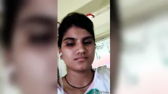 College Teen Flashing Her Boyfriend Boobs And Tight Pussy Alone