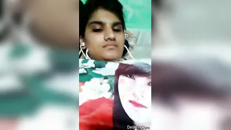College Teen Flashing Her Boyfriend Boobs And Tight Pussy Alone