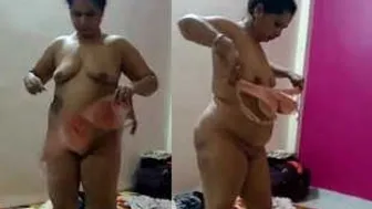Horny Indian Aunty Getting Fucked Hard After Stripping Naked