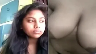 Village Girl Exposing Her Wet Pussy And Tits During Video Chat