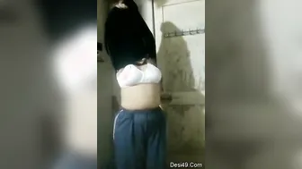 Chubby Indian Wife Teasing Her Man Stripping Naked On Camera